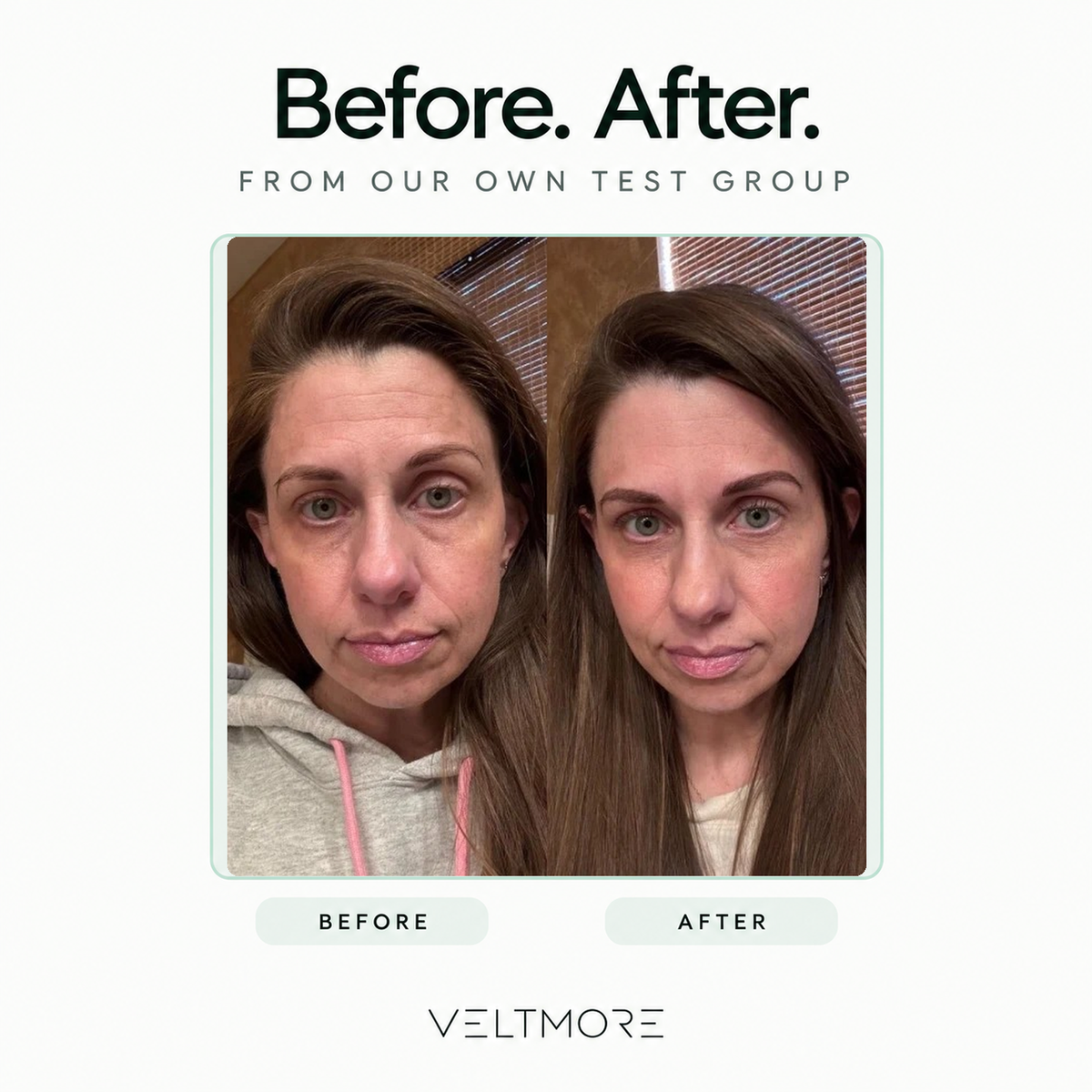 Before and after, from our own test group