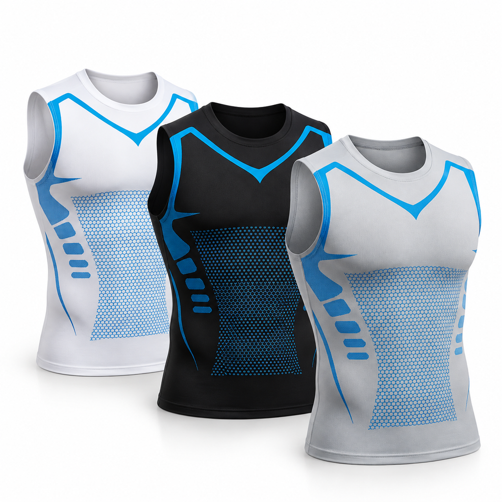 Veltmore compression tank, crew neck, all colours